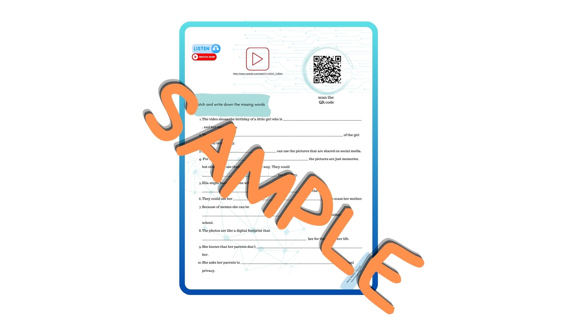 Przykładowa strona social media i sztuczna inteligencja